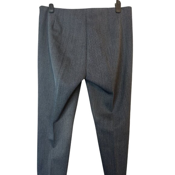 Theory Size 2 Wool Blend Slim-Fit Trousers Dark Gray - Picture 12 of 16